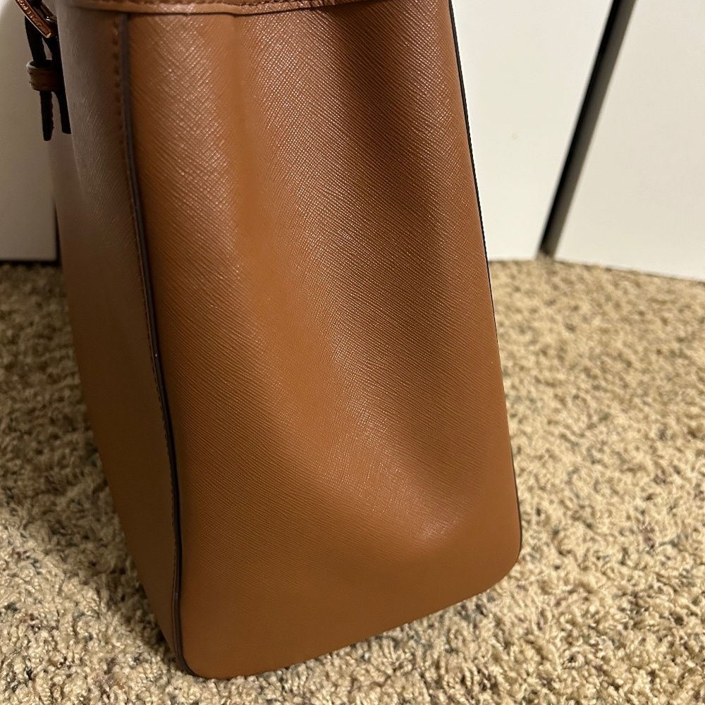 Michael Kors Jet Set Safiano Leather tote bag light brown - Picture 3 of 15